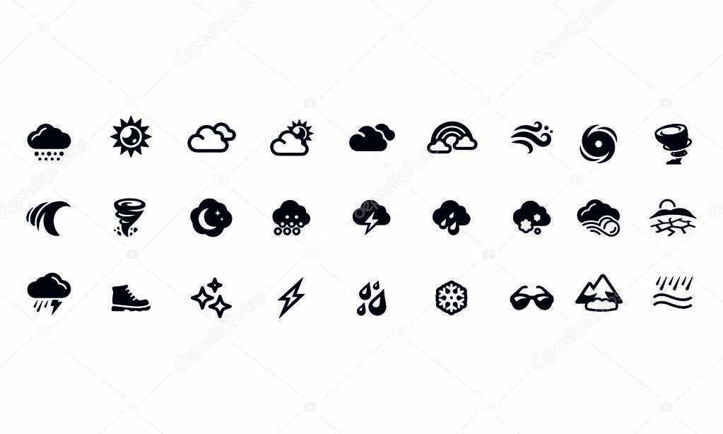 Natural Disaster Icons vector design