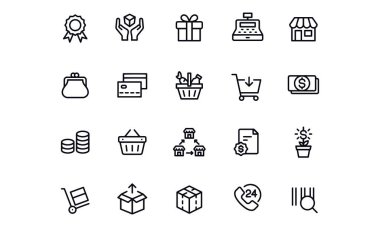 Alışveriş ve Perakende - Taslak Simge Ayarları