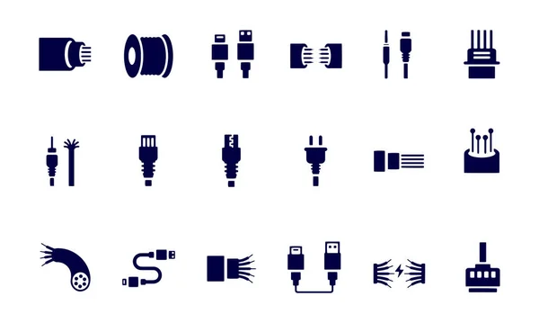 Kabel Icon Vektor Design — Stockvektor