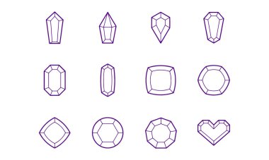 Gem vektör simgeleri vektör tasarımı