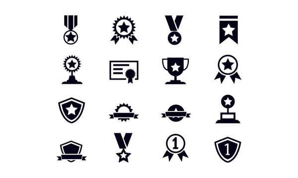 Awards Icons Set Vector Design — 스톡 벡터