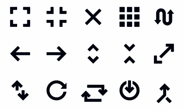 Navigation Silhouette Icons Vektordesign — Stockvektor