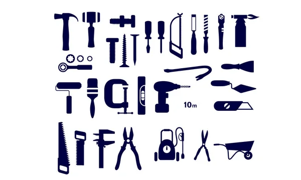 Tools Icons Vector Design — Stock Vector