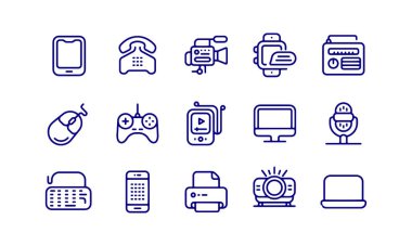 Teknoloji, Aygıtlar, Telefon, Bilgisayar, Akıllı Aygıtlar Simgeleri