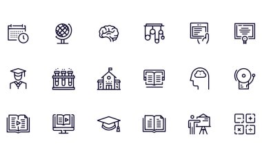 Eğitim, Okul, Öğrenci, Sınıf, E-Kitap Simgesi Tasarımı