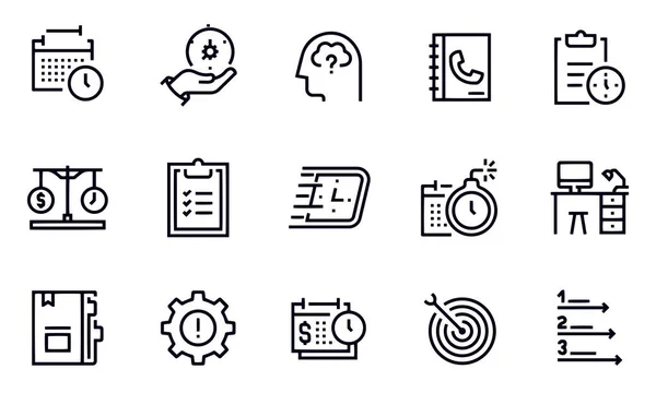 Time Management Appointment Icons Vector Design — 图库矢量图片
