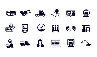 Taşımacılık Endüstrisi Simgesi vektör tasarımı 