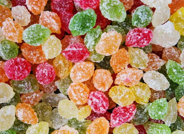 Tło Składające Się Ich Małych Kolorowych Słodyczy Kolorowe Pyszne Cukierki — Zdjęcie stockowe