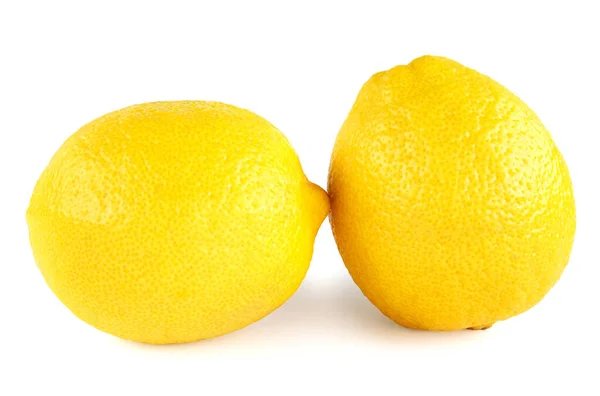 Sulu Limon Beyaz Arka Planda Izole Edilir — Stok fotoğraf