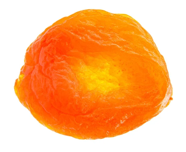 Getrocknete Aprikosen Nahaufnahme Auf Weißem Hintergrund — Stockfoto