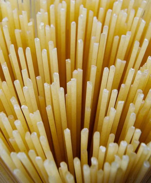 Bundle Spaghetti Photographed End — Stock Photo, Image