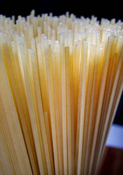 Bundle Spaghetti Appetizing Spaghetti Photos Side — Stock Photo, Image