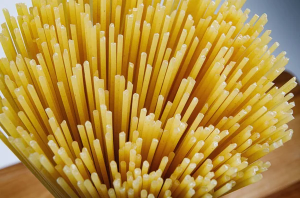 Bundle Spaghetti Photographed End — Stock Photo, Image