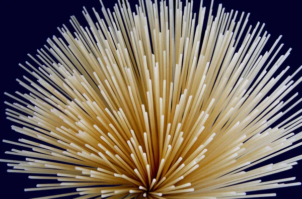 Spaghetti Die Vom Ende Entfernt Werden Bilden Einen Schönen Hintergrund — Stockfoto