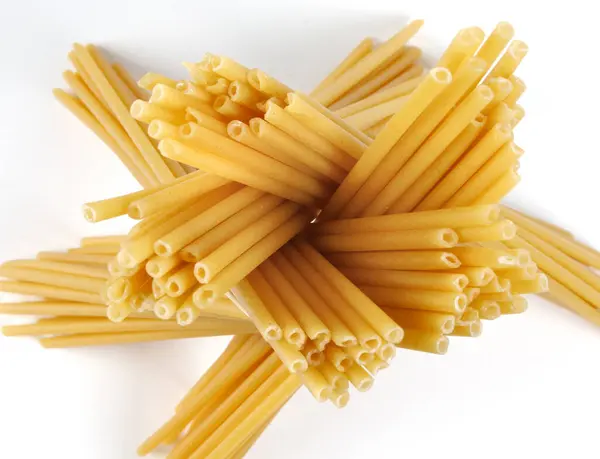 Long Pasta Form Tubes Form Beautiful Crystal Structure — Stock Photo, Image