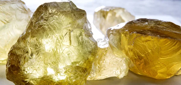 Several Citrine Samples Texture Natural Stone — Stock Photo, Image