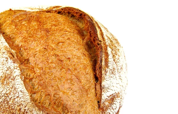 一块乡村面包的碎片 — 图库照片