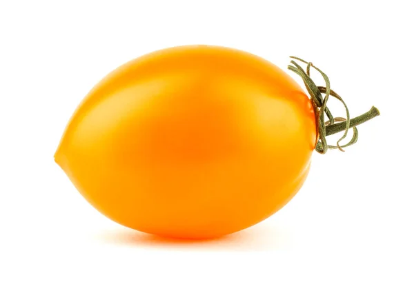 白で隔離されたおいしい熟した黄色のトマト — ストック写真