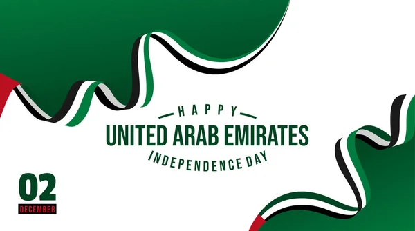 Bakgrundsdesign För Förenade Arabemiratens Självständighetsdag Bra Mall För United Arab — Stock vektor
