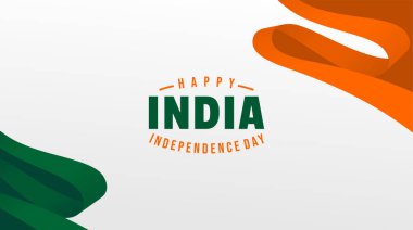 Hindistan 'ın Bağımsızlık Günü için arka plan tasarımı. Hindistan Ulusal Günü tasarımı için iyi şablon.