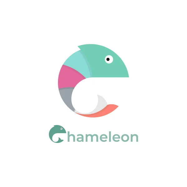 Chameleon Διανυσματική Απεικόνιση Πολύχρωμο Σχεδιασμό Καλό Πρότυπο Για Σχεδιασμό Ζώα — Διανυσματικό Αρχείο