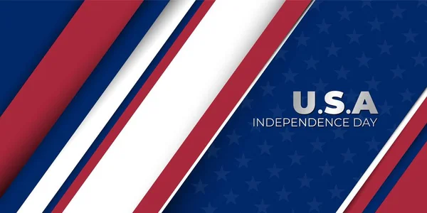 Feliz Dia Independência Para Estados Unidos América Com Design Fundo — Vetor de Stock