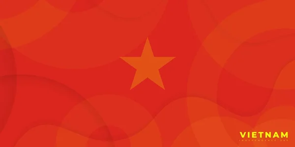 Rode Achtergrond Met Transparantie Ster Ontwerp Goede Template Voor Vietnam — Stockvector