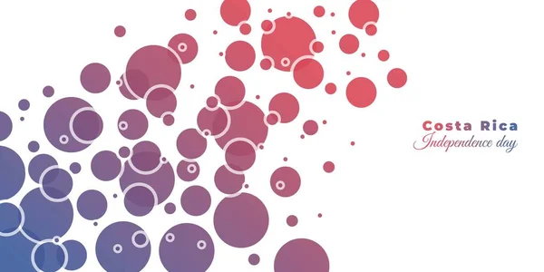 Bubble Abstract Background Red Blue Design Good Template Costa Rica — 스톡 벡터