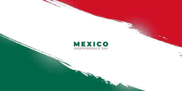Ημέρα Ανεξαρτησίας Μεξικού Κόκκινο Λευκό Και Πράσινο Grunge Σχεδιασμό Φόντου — Διανυσματικό Αρχείο