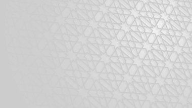 İslami arka plan beyaz ve gri tasarım. Ramazan ya da İslam bayramı kutlamaları için lüks İslami arka plan şablonu