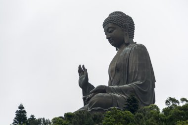 Dünyanın en yüksek bronz Buda Lantau Island, Hong Kong