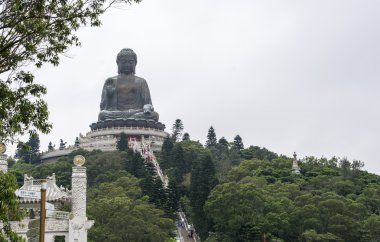 Dünyanın en yüksek bronz Buda Lantau Island, Hong Kong