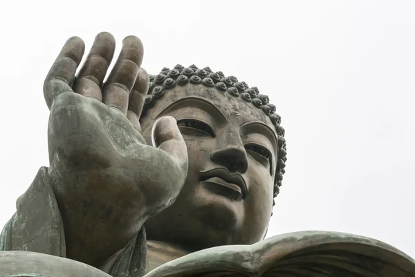 Der größte bronzene buddha der welt auf lantau island, hong kong — Stockfoto