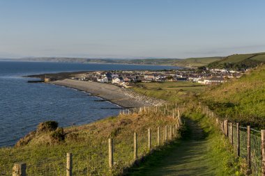 Aberaeron, a village in Cardigan, on the west coast of Wales clipart