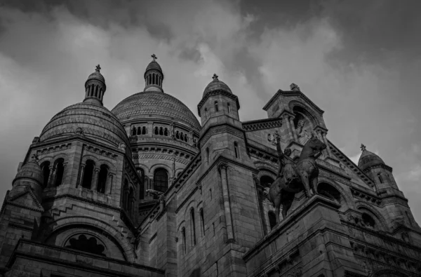 Bazilika Sacre Coeur emlékmű, Párizs — Stock Fotó