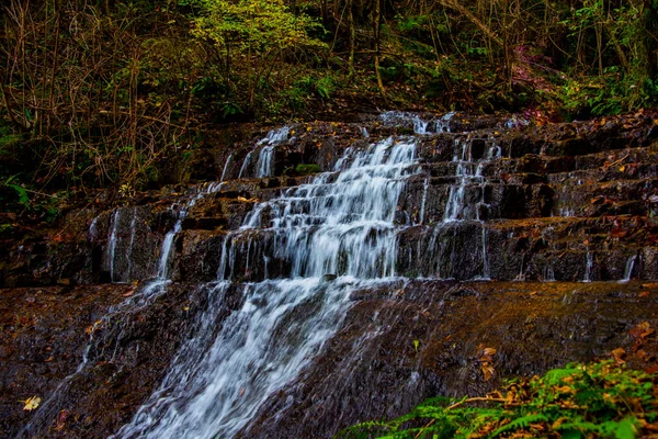 5000Risultati Della Traduzionesmall Alpine Waterfalls Woods Valdagno Vicenza Italy — Stock Photo, Image