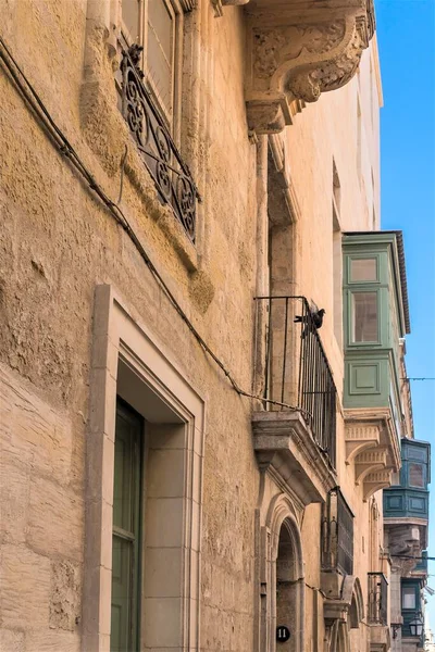 Malta Marsaxlokk Agosto 2019 Pombos Fachada Uma Casa Maltesa — Fotografia de Stock