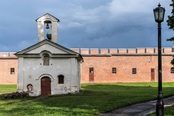 Rusia Veliky Novgorod Agosto 2021 Iglesia Andrey Stratilat Kremlin —  Fotos de Stock