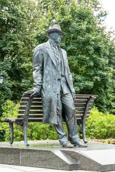 Rusland Veliky Novgorod Augustus 2021 Monument Voor Beroemde Componist Rachmaninov — Stockfoto