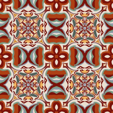 Döşeme deseni, eski süslemelerle kusursuz. Mutfak duvarı veya banyo seramik döşeme dokusu.