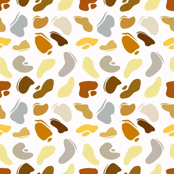 Soyut noktaları olan kusursuz bir desen. Elle çizilmiş elementlerle parlak bir arka plan. Paket kağıdı, kumaş, kart ve davetiyeler için doku.