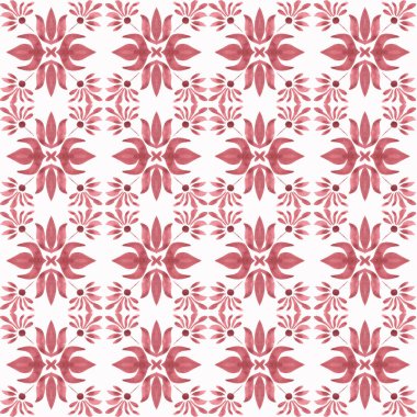 Süslerle süslenmemiş döşeme deseni. Mutfak duvarı ya da banyo seramik döşemesi için suluboya dokusu.