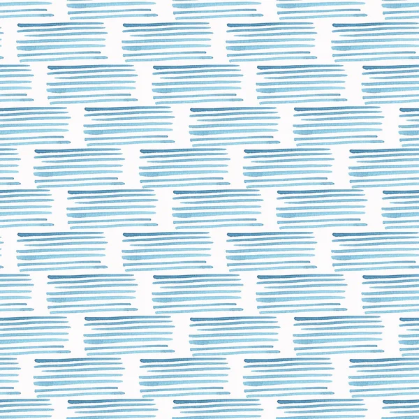 Suluboya Mavi Elementlerle Kusursuz Soyut Desen Duvar Kağıdı Kumaş Ambalaj — Stok fotoğraf