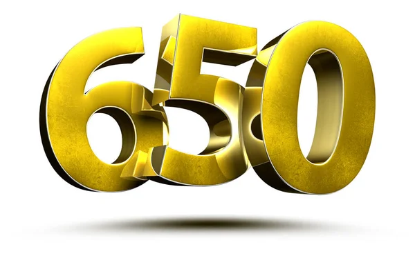 650 Numbers Illustration White Background Clipping Path — Stock Photo, Image