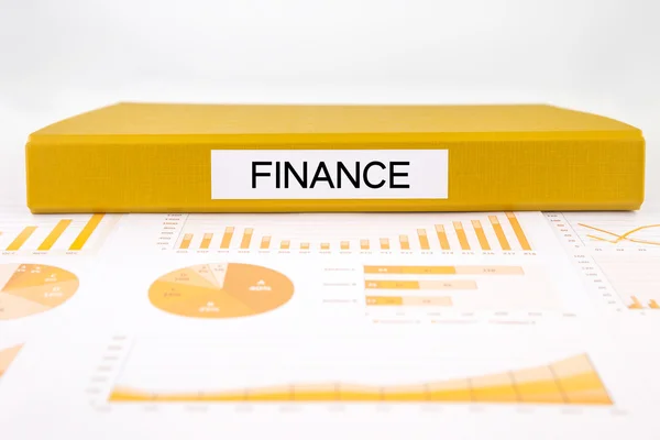 Finanční dokumenty, grafy, účetnictví a auditu zpráva pro bud — Stock fotografie