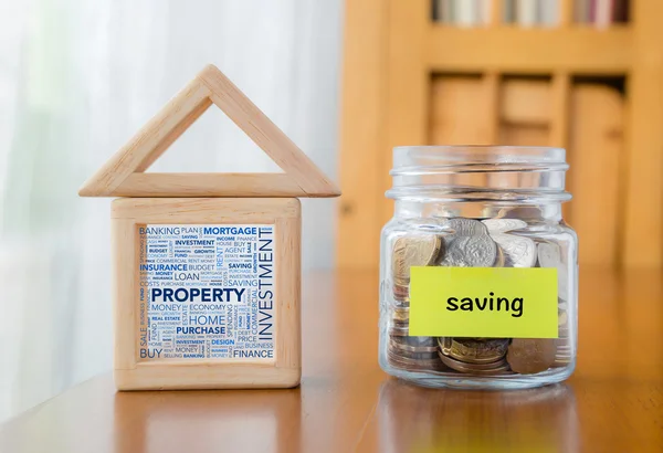 Money saving for  investment property — Stock Photo, Image