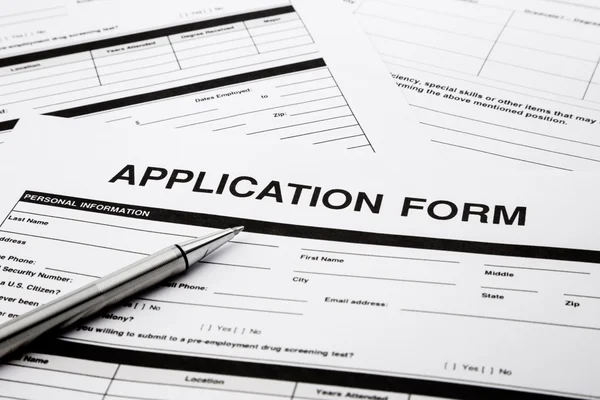 Job application form — Stock Photo, Image