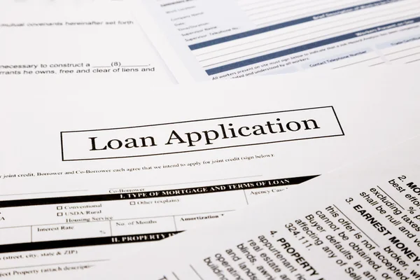Loan application Stock Image