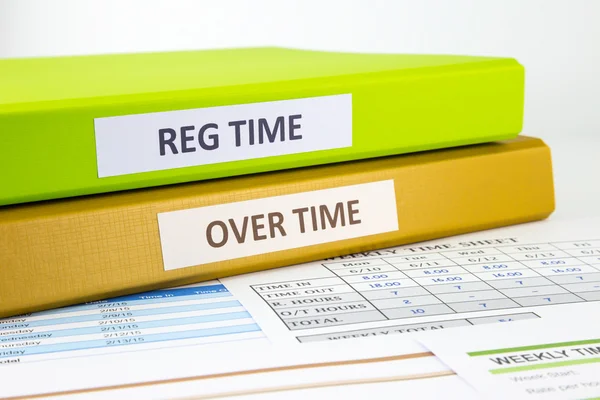 Employee time sheets — Stock Photo, Image