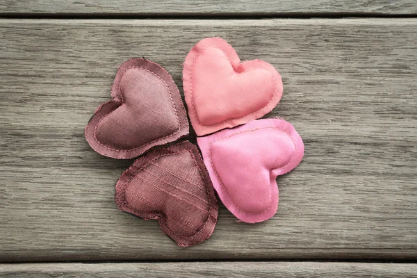 Nyanser av rosa happy love valentine hjärtan — Stockfoto